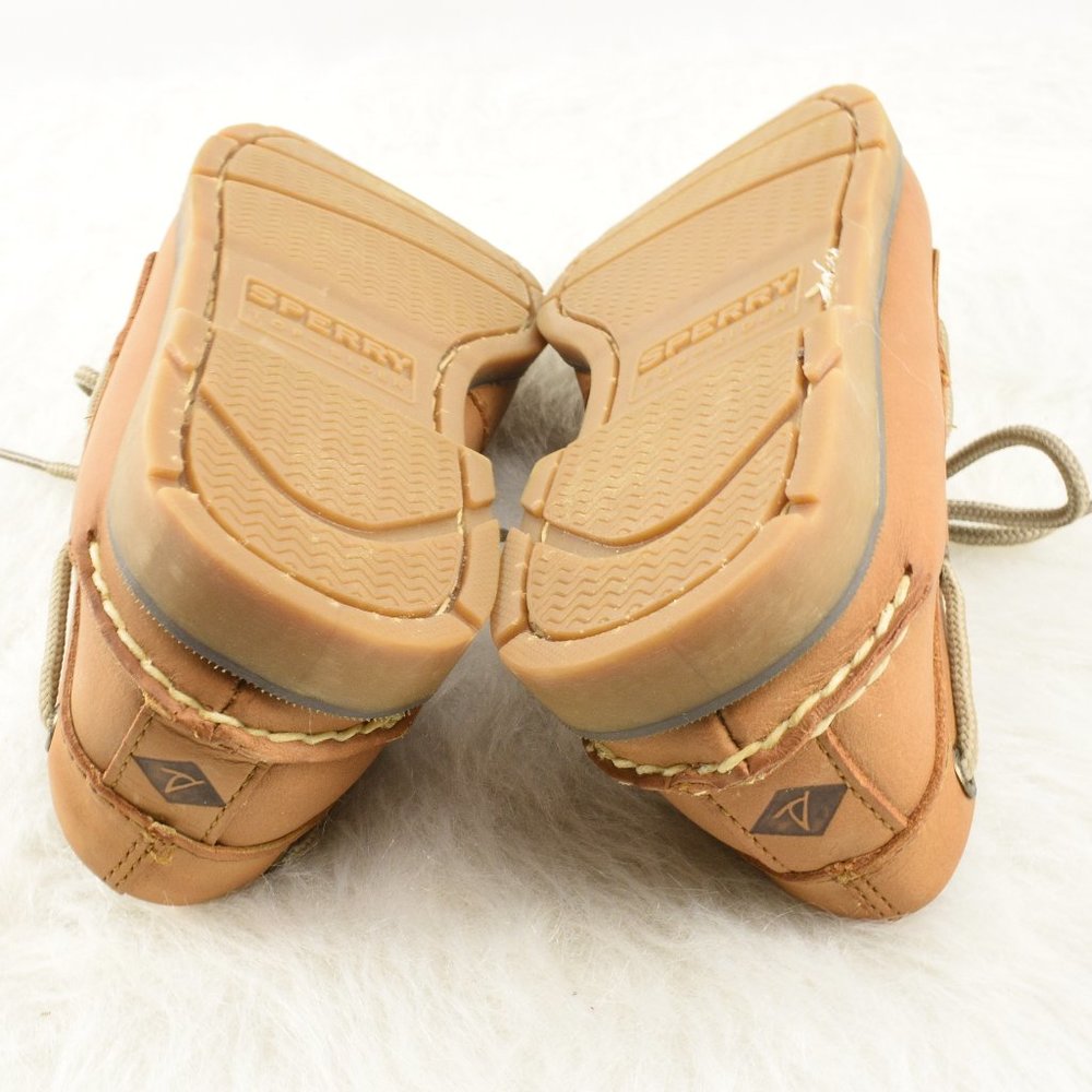 Sperry Leather Boat Deck Slip on Shoes 8 - Picture 9 of 13